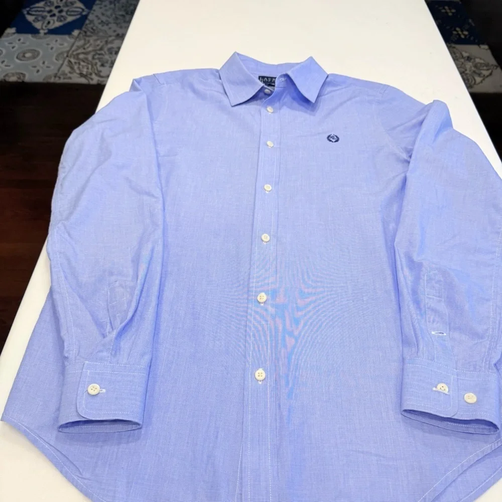 Ralph Lauren Youth Boys 2 PCS Khaki Chino Pants & Blue Button Down Shirt Sz 20